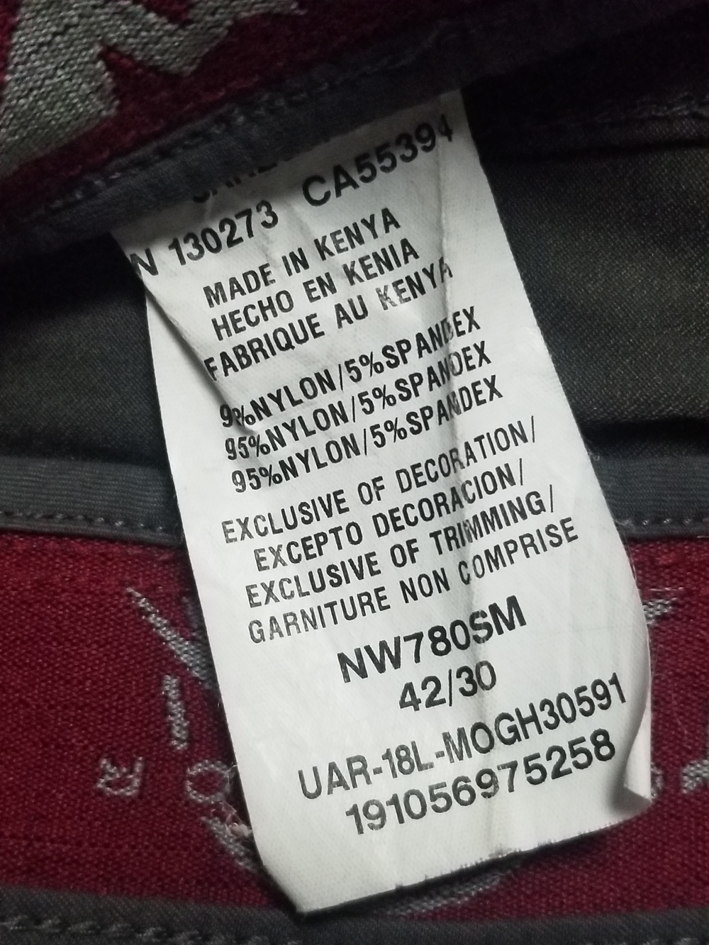 Wrangler Men's Dark Gray Cargo Pants with Zip Pocket (Size 42/30) - Picture 10 of 10